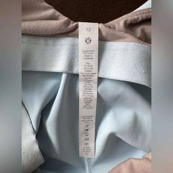 Lululemon Court Crush Tennis Dress Powder Blue / White - Picture 8 of 9